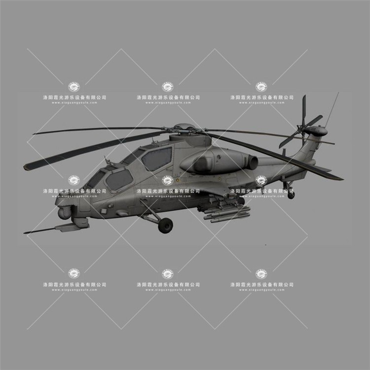 连城武装直升机3D模型